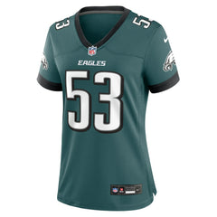 Nike Zack Baun Philadelphia Eagles Women's Game Jersey Midnight Green