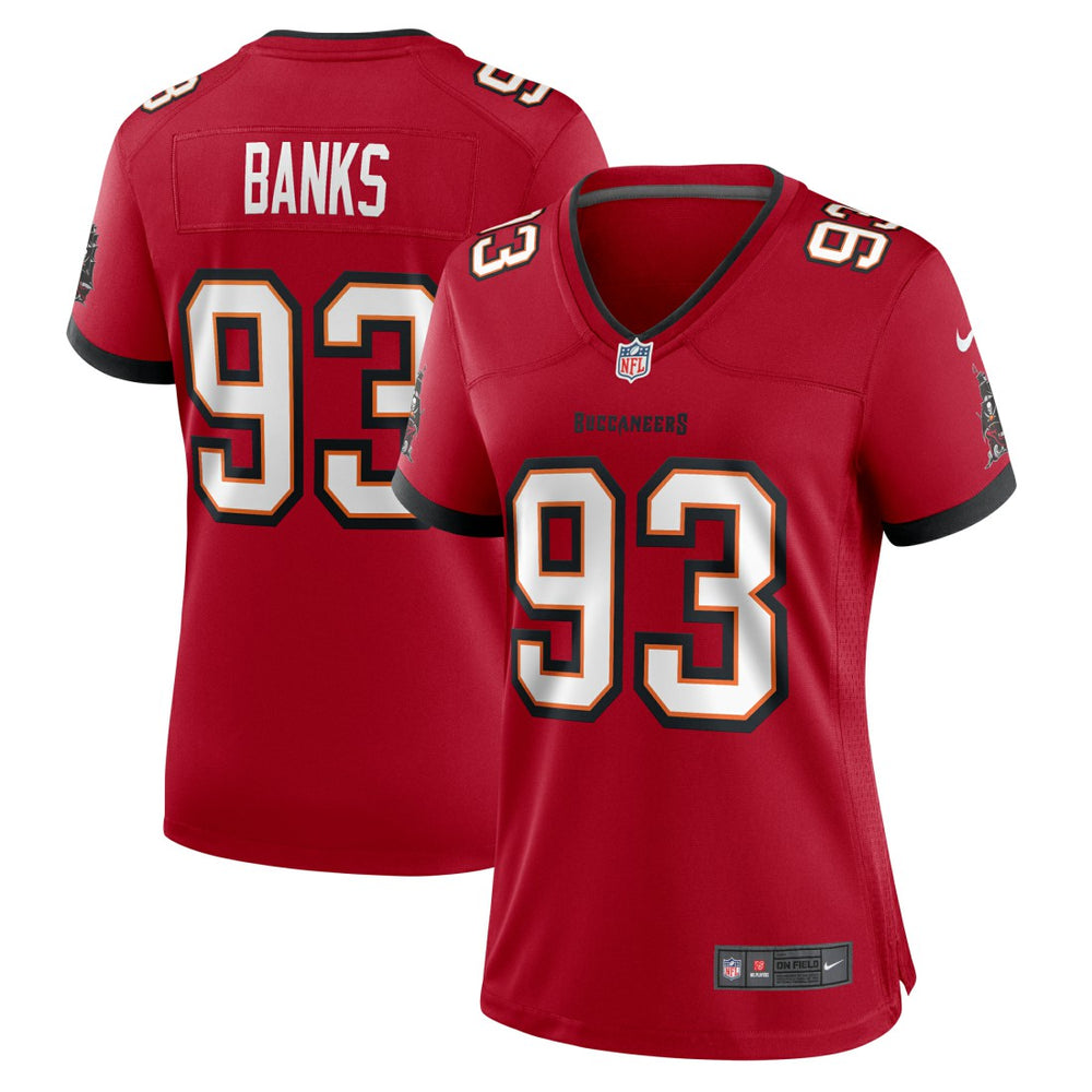 Nike Eric Banks Tampa Bay Buccaneers Women's Game Jersey Red