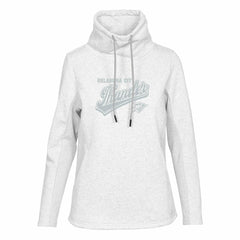 Oklahoma City Thunder Levelwear Women's Loop Sweep Pullover Sweatshirt Cream