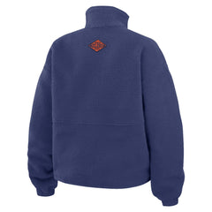 Edmonton Oilers WEAR by Erin Andrews Women's Polar Fleece Half-Zip Jacket - Royal - NHL 201429673