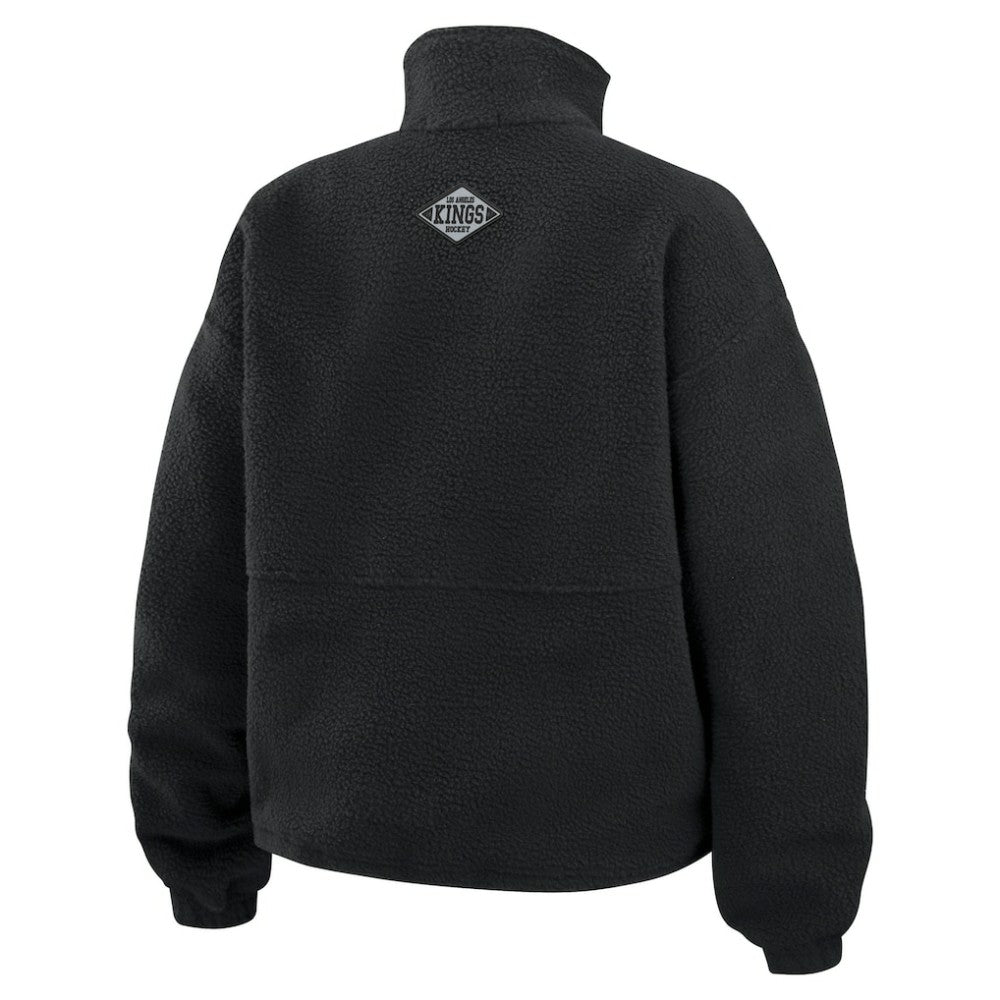 Los Angeles Kings WEAR by Erin Andrews Women's Polar Fleece Half-Zip Jacket - Black - NHL 201429678