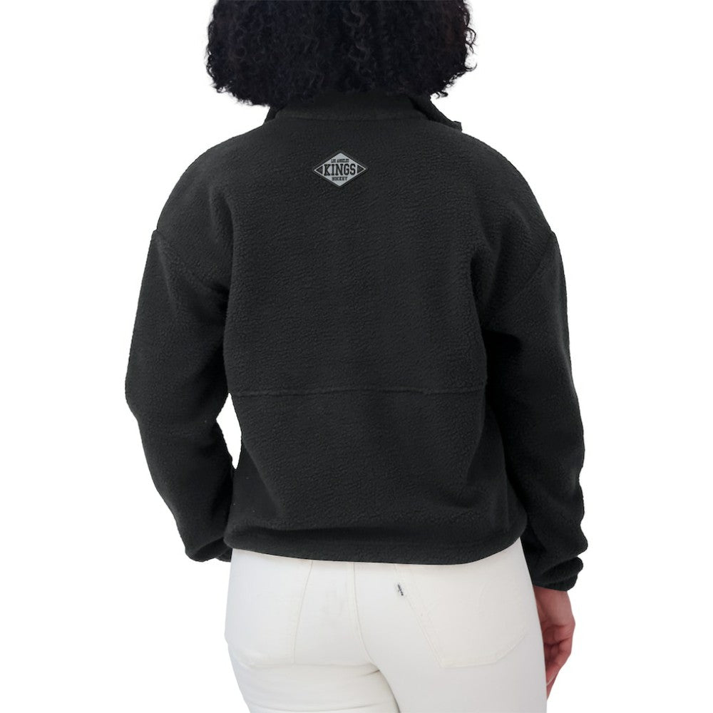 Los Angeles Kings WEAR by Erin Andrews Women's Polar Fleece Half-Zip Jacket - Black - NHL 201429678