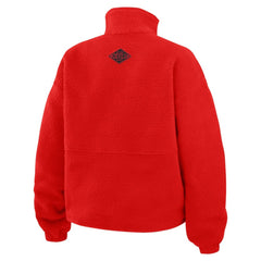 New Jersey Devils WEAR by Erin Andrews Women's Polar Fleece Half-Zip Jacket - Red - NHL 201429681