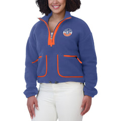 New York Islanders WEAR by Erin Andrews Women's Polar Fleece Half-Zip Jacket - Royal - NHL 201429686