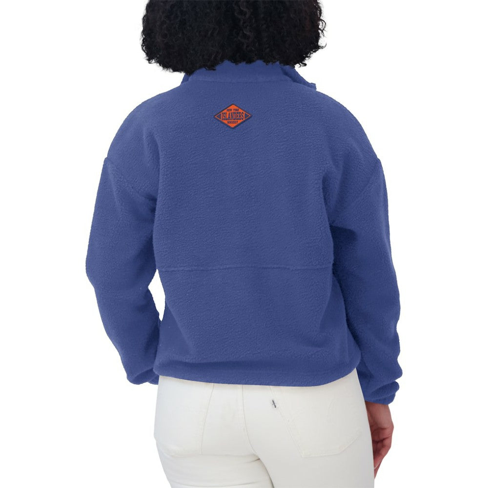 New York Islanders WEAR by Erin Andrews Women's Polar Fleece Half-Zip Jacket - Royal - NHL 201429686