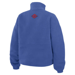 New York Rangers WEAR by Erin Andrews Women's Polar Fleece Half-Zip Jacket - Blue - NHL 201429687
