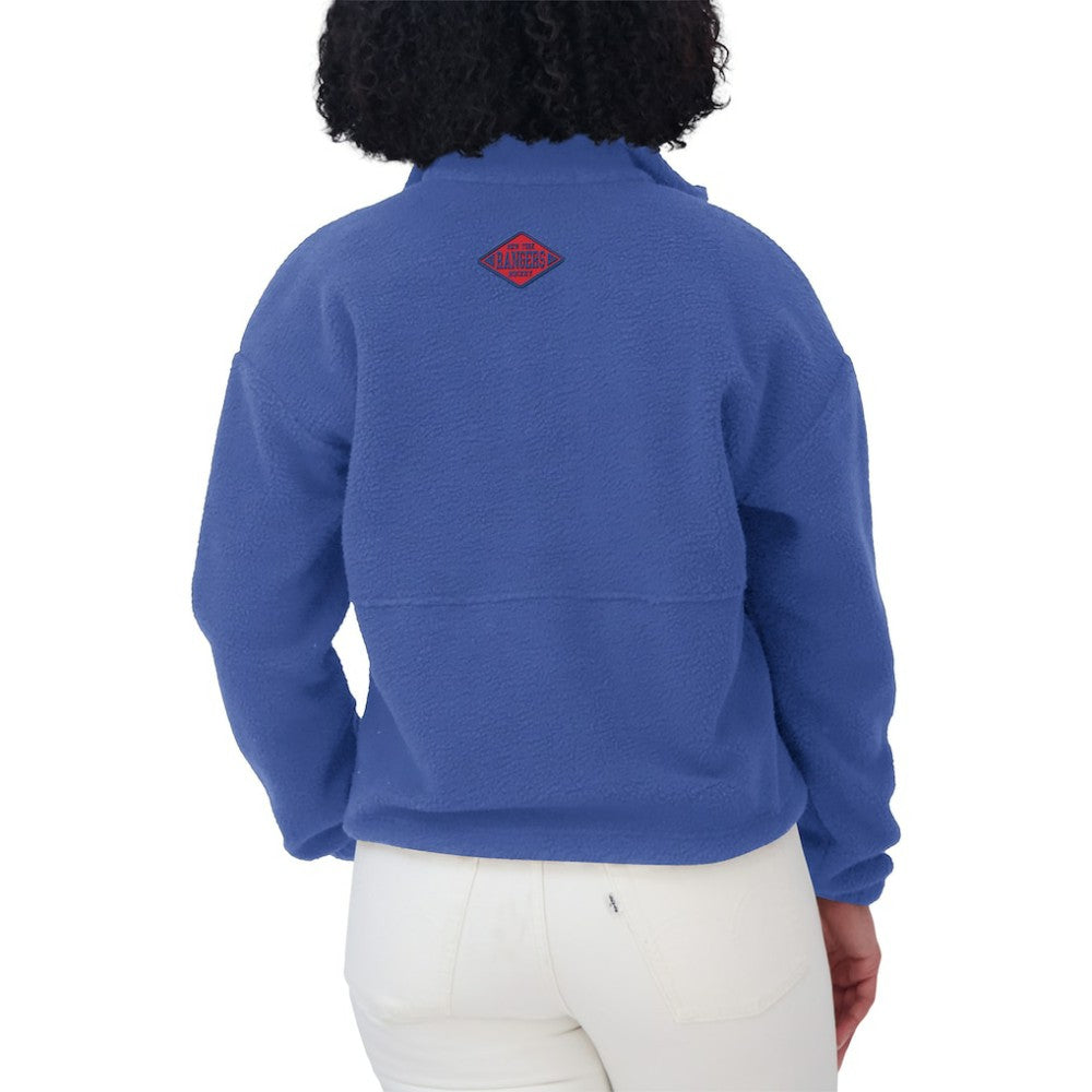 New York Rangers WEAR by Erin Andrews Women's Polar Fleece Half-Zip Jacket - Blue - NHL 201429687