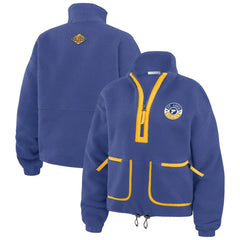 St. Louis Blues WEAR by Erin Andrews Women's Polar Fleece Half-Zip Jacket - Blue - NHL 201429689