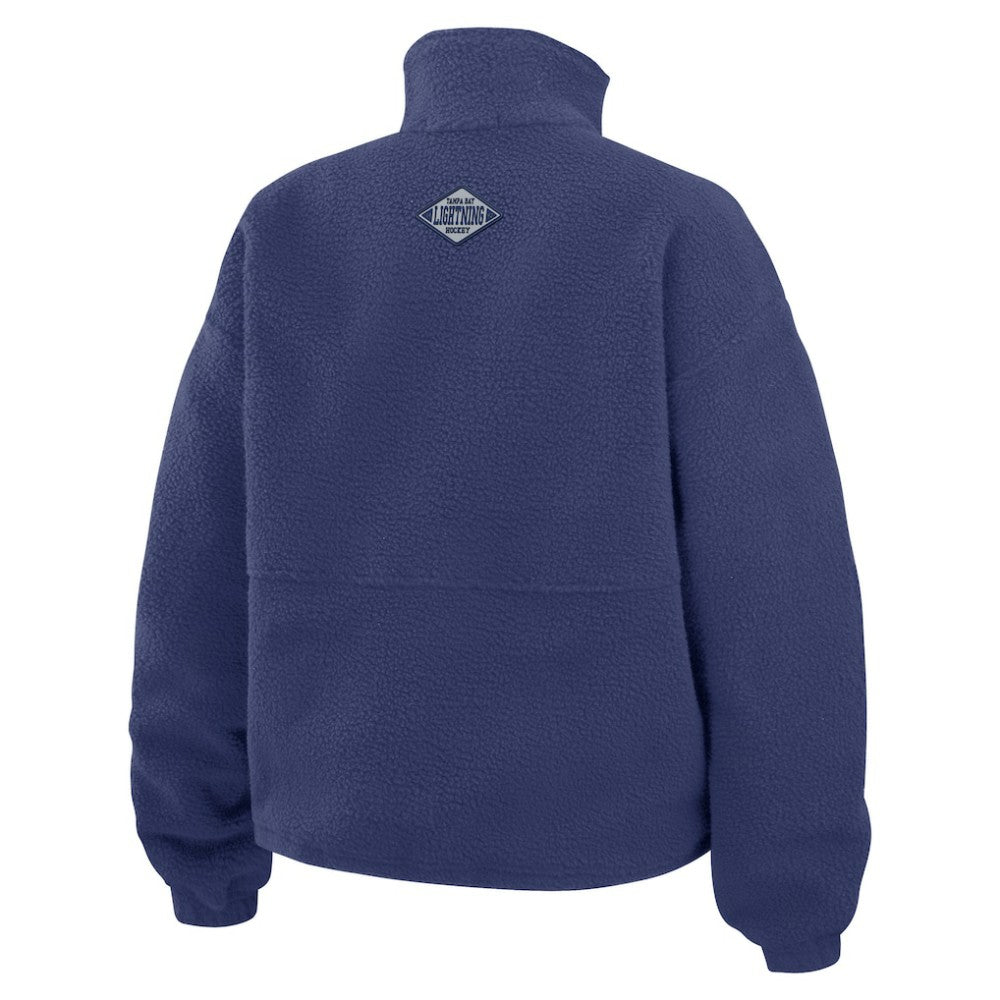 Tampa Bay Lightning WEAR by Erin Andrews Women's Polar Fleece Half-Zip Jacket - Blue - NHL 201429692