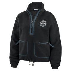 Vegas Golden Knights WEAR by Erin Andrews Women's Polar Fleece Half-Zip Jacket - Black - NHL 201429694