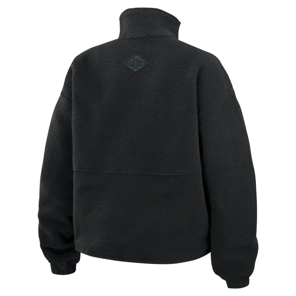 Vegas Golden Knights WEAR by Erin Andrews Women's Polar Fleece Half-Zip Jacket - Black - NHL 201429694
