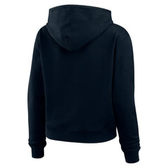 Seattle Kraken WEAR by Erin Andrews Women's Waffle-Knit Pullover Hoodie - Deep Sea Blue - NHL 201429709