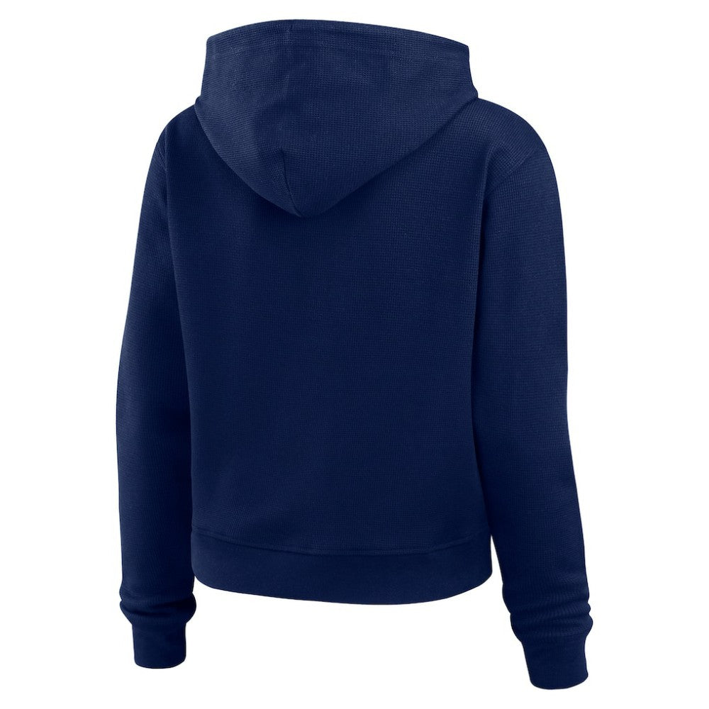 Tampa Bay Lightning WEAR by Erin Andrews Women's Waffle-Knit Pullover Hoodie - Blue - NHL 201429711