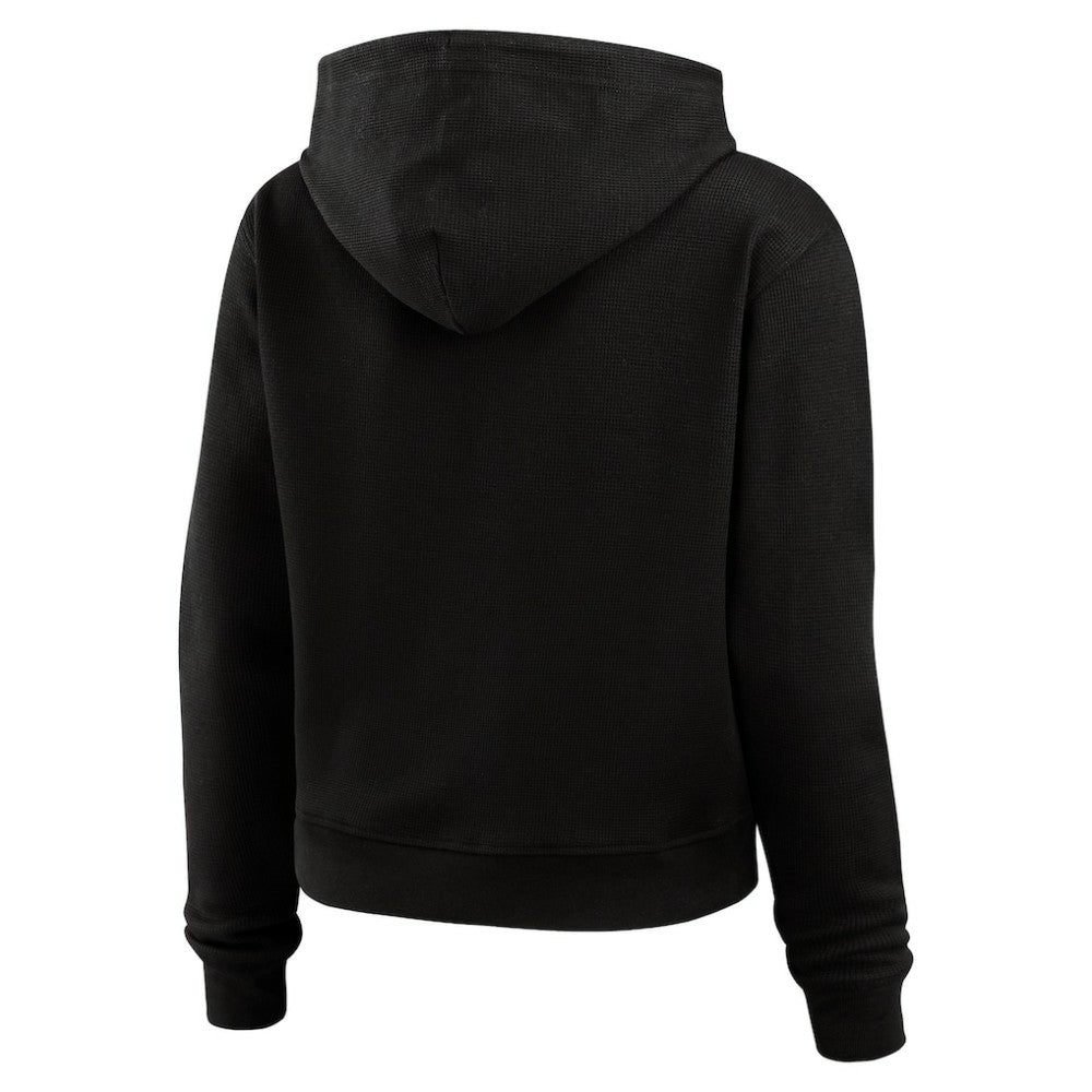 Vegas Golden Knights WEAR by Erin Andrews Women's Waffle-Knit Pullover Hoodie - Black - NHL 201429714