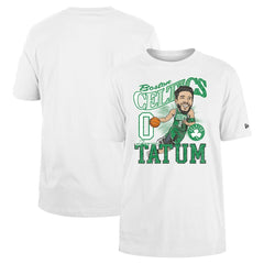 Jayson Tatum Boston Celtics Caricature Player T-Shirt White | New Era discount