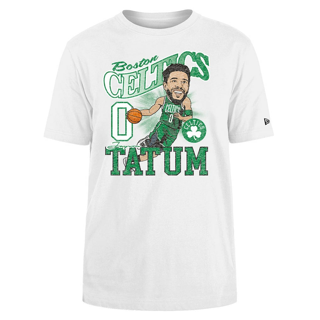 Jayson Tatum Boston Celtics Caricature Player T-Shirt White | New Era discount