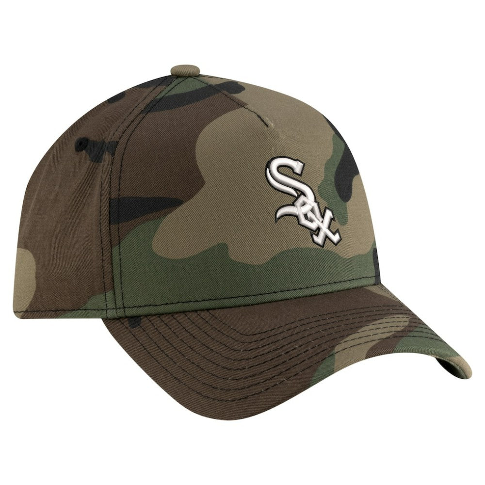 Chicago White Sox New Era Woodland Team Pop 9FORTY A-Frame Adjustable Hat - Camo - New Era on Sale