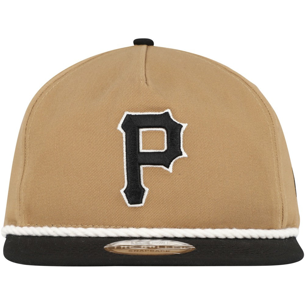 Pittsburgh Pirates New Era Golfer Snapback Hat - Khaki/Black - New Era Online