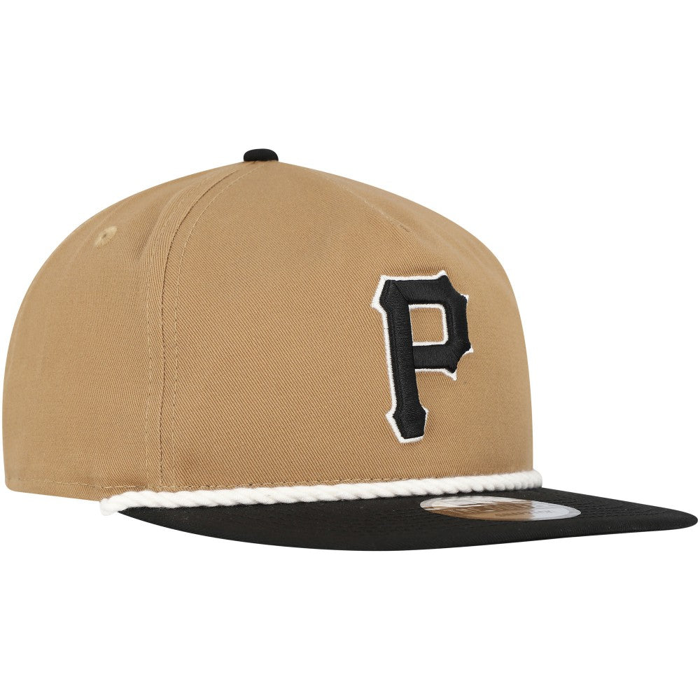 Pittsburgh Pirates New Era Golfer Snapback Hat - Khaki/Black - New Era Online