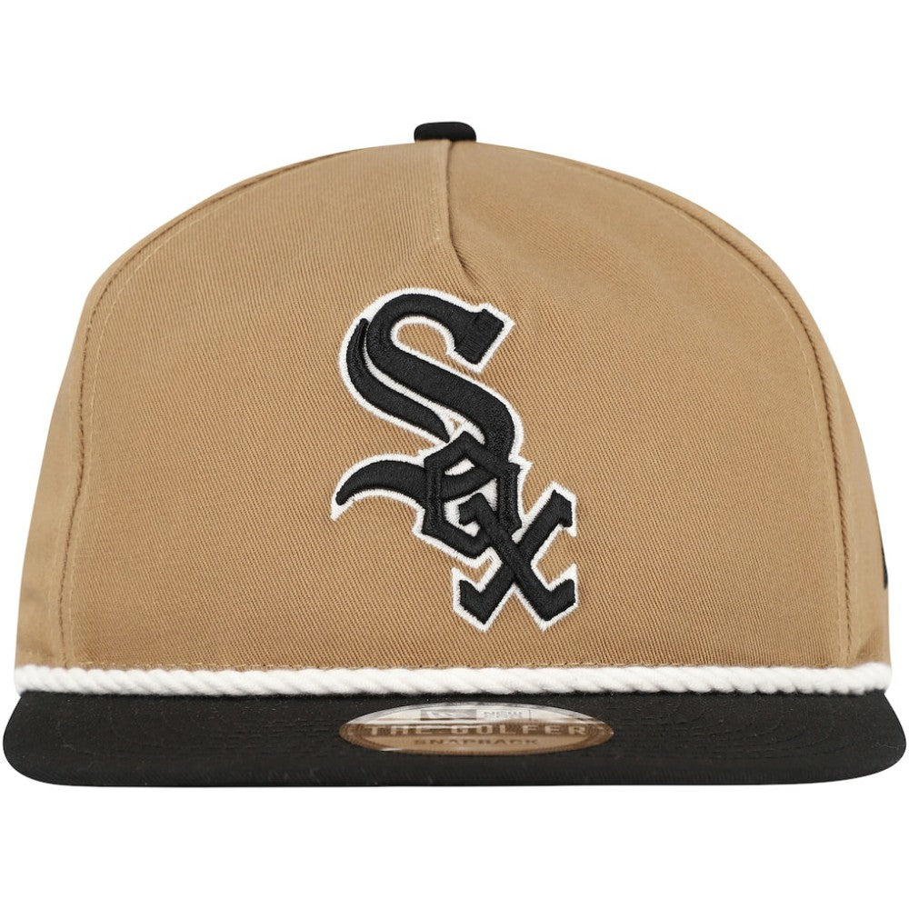 Chicago White Sox New Era Golfer Snapback Hat - Khaki/Black - New Era Sale