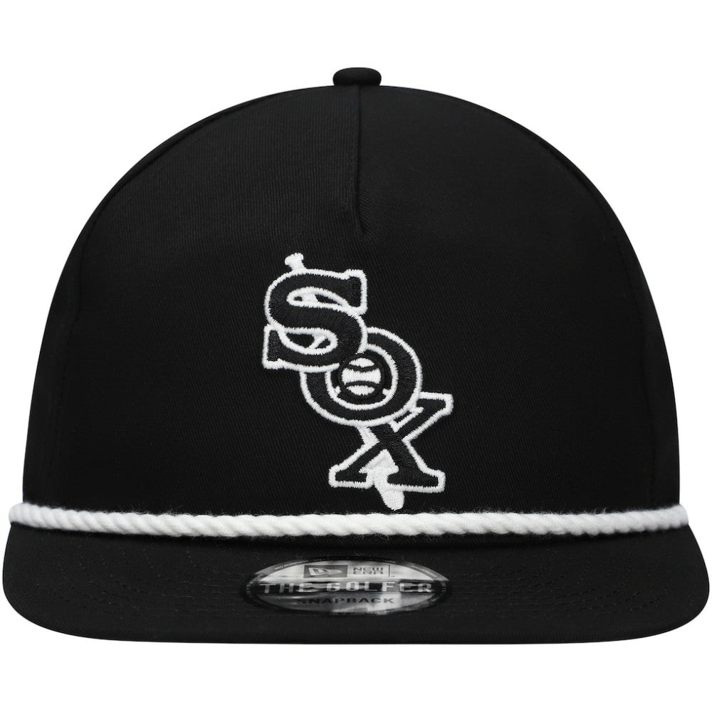 Chicago White Sox New Era Golfer Snapback Hat - Black - New Era on Sale