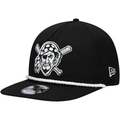 Pittsburgh Pirates New Era Golfer Snapback Hat - Black - New Era Discount