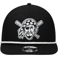 Pittsburgh Pirates New Era Golfer Snapback Hat - Black - New Era Discount
