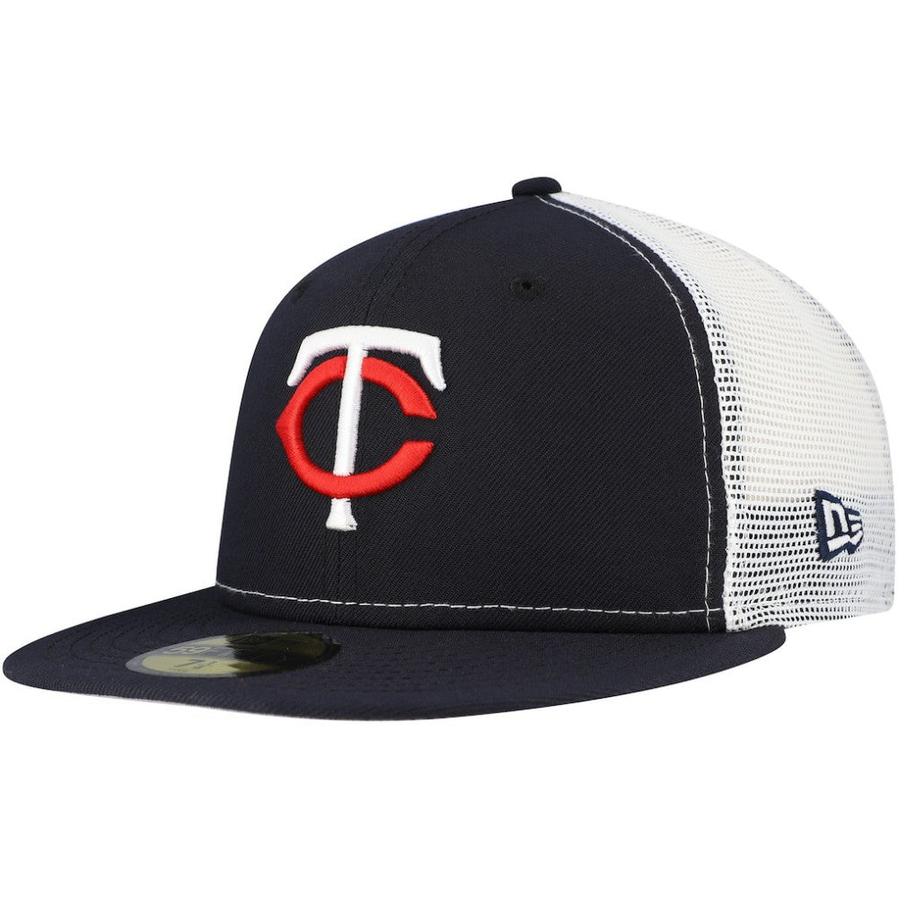 Minnesota Twins New Era Team Color 59FIFTY Trucker Fitted Hat - Navy - New Era Lifestyle