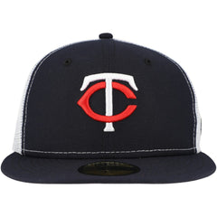 Minnesota Twins New Era Team Color 59FIFTY Trucker Fitted Hat - Navy - New Era Lifestyle