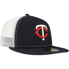 Minnesota Twins New Era Team Color 59FIFTY Trucker Fitted Hat - Navy - New Era Lifestyle