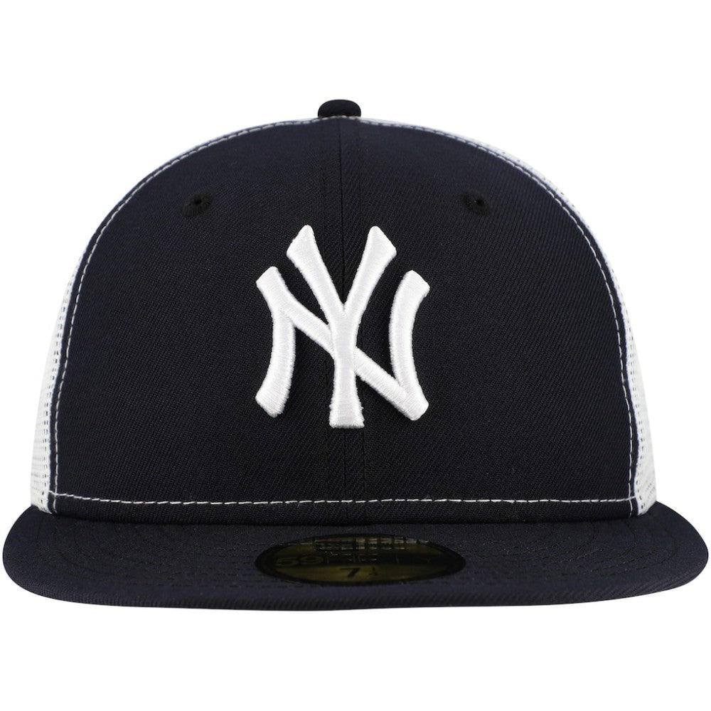 New York Yankees New Era Team Color 59FIFTY Trucker Fitted Hat - Navy - New Era Lifestyle