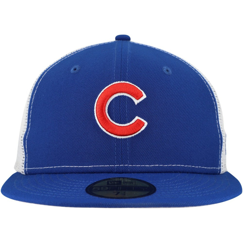 Chicago Cubs New Era Team Color 59FIFTY Trucker Fitted Hat - Royal - New Era on Sale