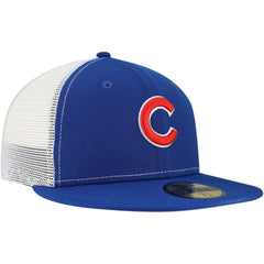 Chicago Cubs New Era Team Color 59FIFTY Trucker Fitted Hat - Royal - New Era on Sale