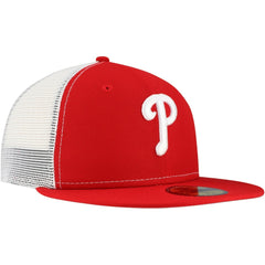 Philadelphia Phillies New Era Team Color 59FIFTY Trucker Fitted Hat - Red - New Era Online