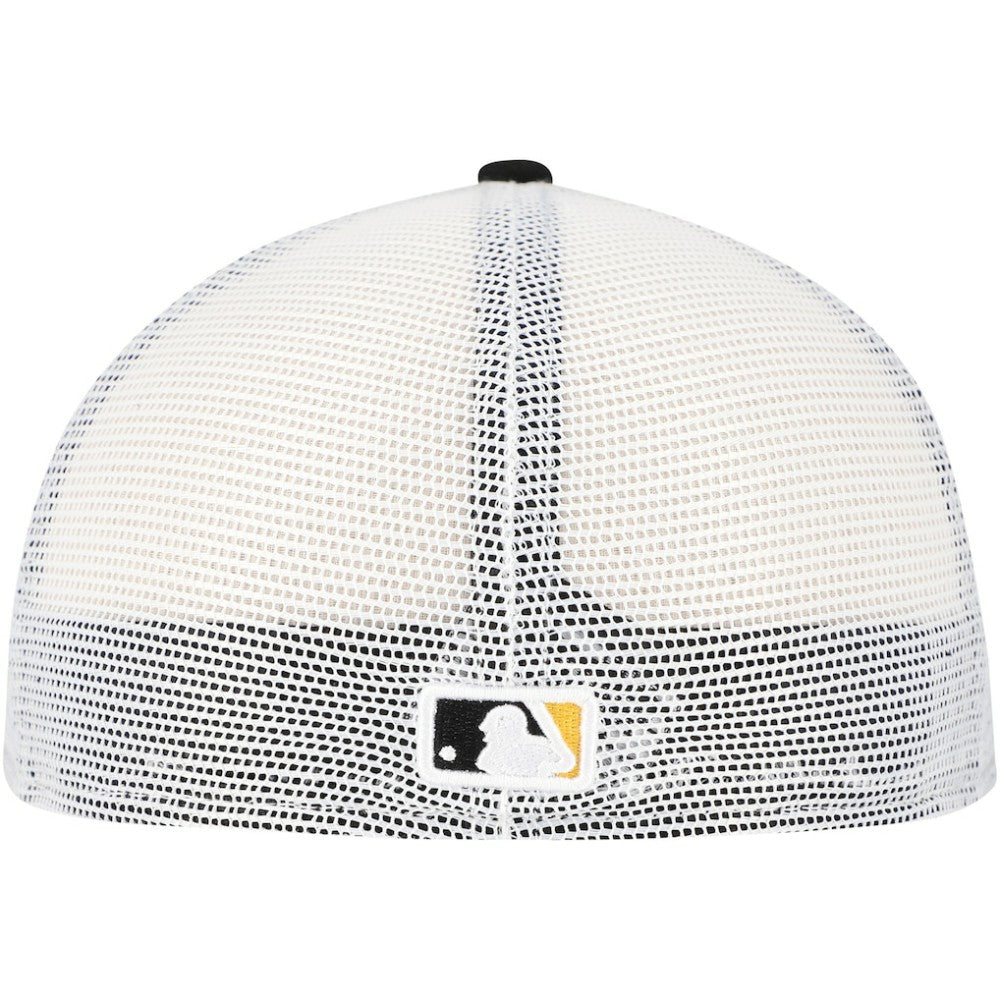 Pittsburgh Pirates New Era Team Color 59FIFTY Trucker Fitted Hat - Black - New Era Sale