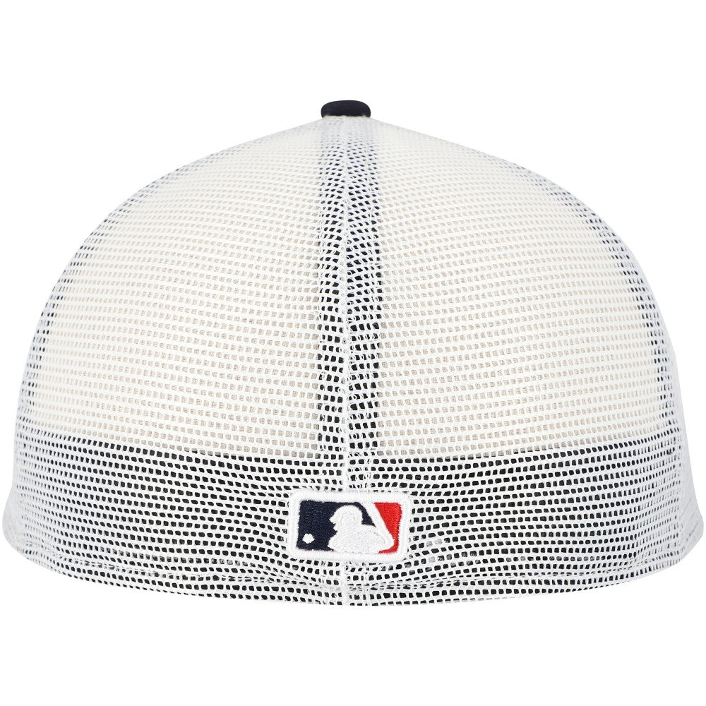 Cleveland Guardians New Era Team Color 59FIFTY Trucker Fitted Hat - Navy - New Era Lifestyle
