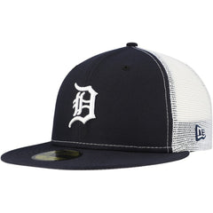 Detroit Tigers New Era Team Color 59FIFTY Trucker Fitted Hat - Navy - New Era Online