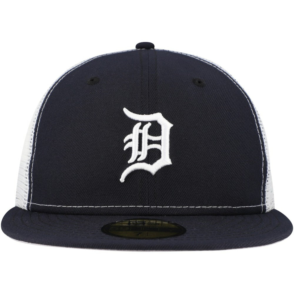 Detroit Tigers New Era Team Color 59FIFTY Trucker Fitted Hat - Navy - New Era Online