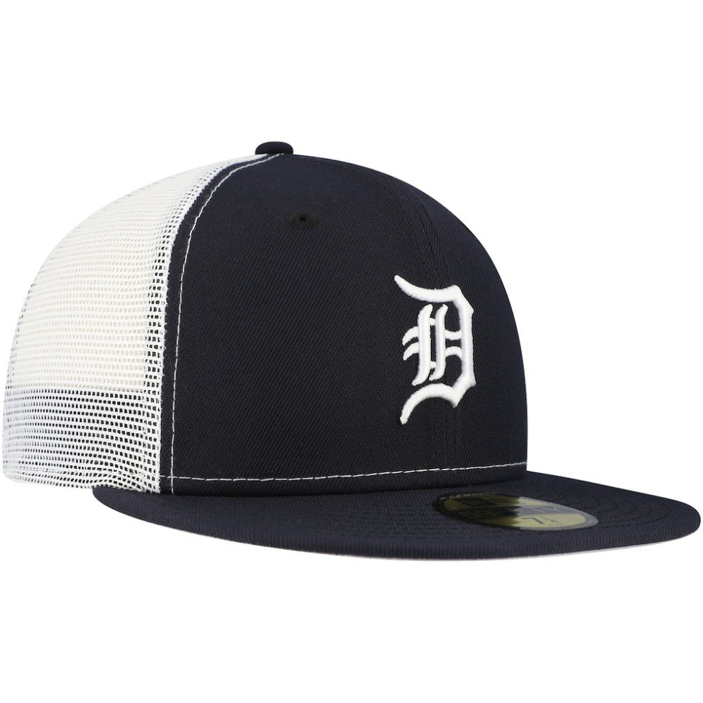 Detroit Tigers New Era Team Color 59FIFTY Trucker Fitted Hat - Navy - New Era Online