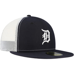 Detroit Tigers New Era Team Color 59FIFTY Trucker Fitted Hat - Navy - New Era Online