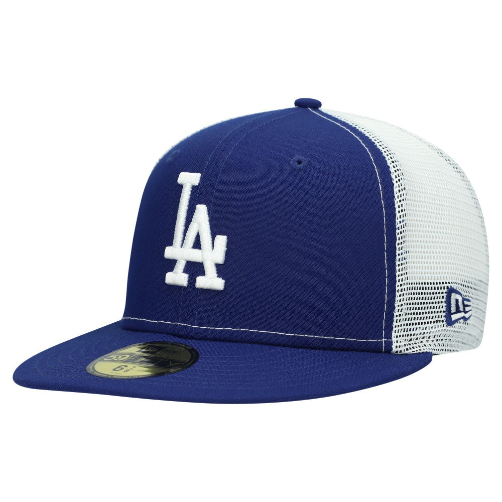 Los Angeles Dodgers New Era Team Color 59FIFTY Trucker Fitted Hat - Royal - New Era Online