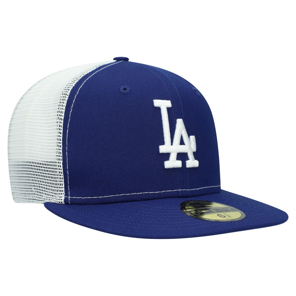 Los Angeles Dodgers New Era Team Color 59FIFTY Trucker Fitted Hat - Royal - New Era Online