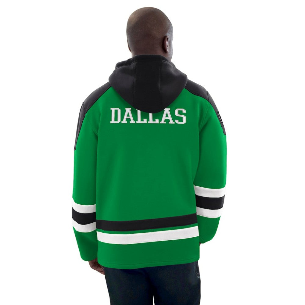 Dallas Stars Starter Hockey Pullover Hoodie - Kelly Green/Black - NHL 201432140