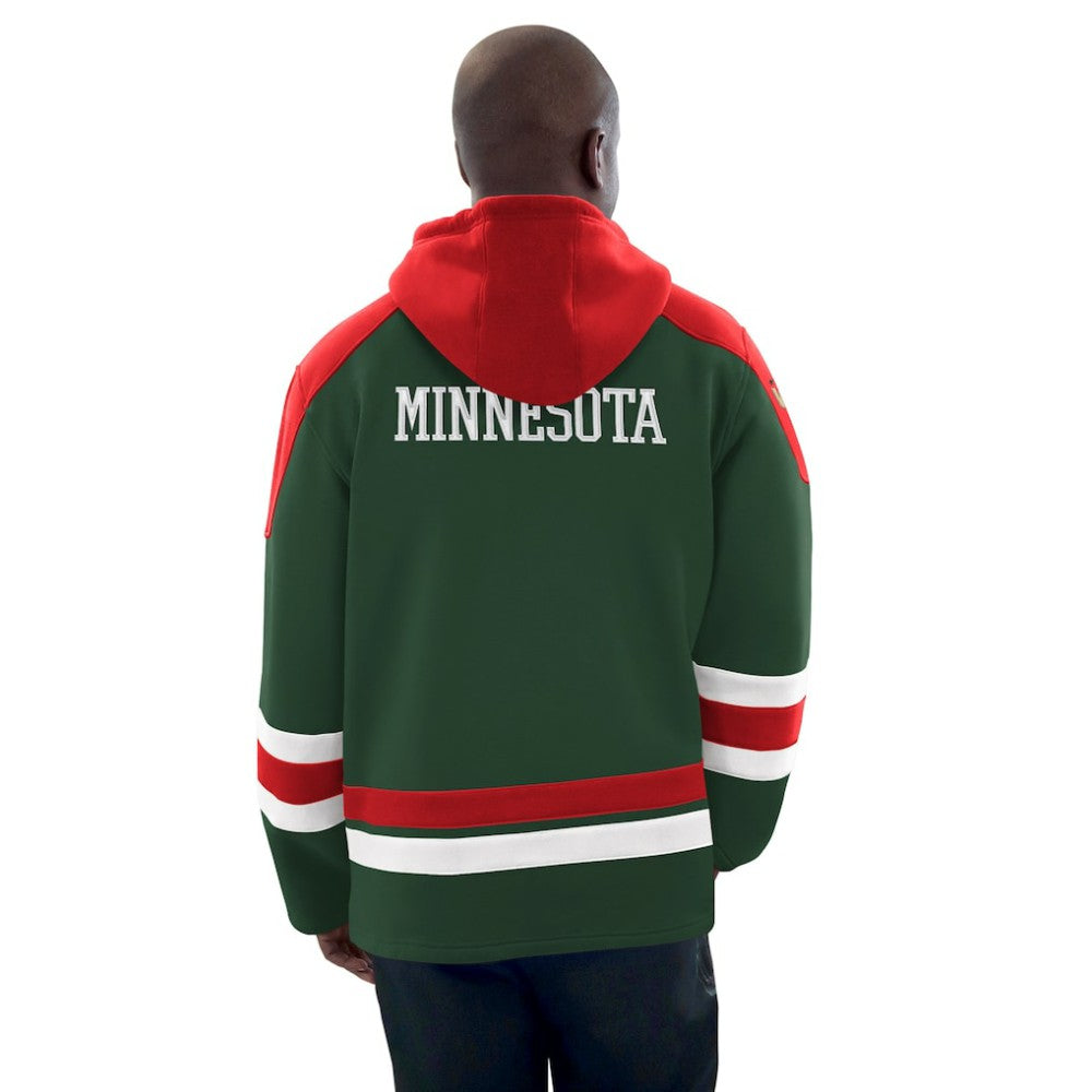 Minnesota Wild Starter Hockey Pullover Hoodie - Green/Red - NHL 201432149