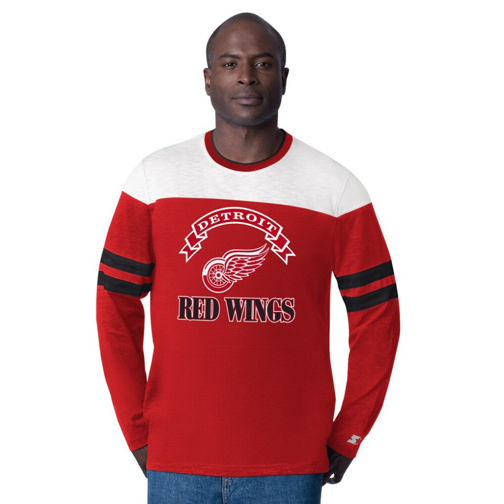 Detroit Red Wings Starter Blitz Durene Long Sleeve T-Shirt - Red - NHL 201432176