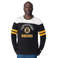 Boston Bruins Starter Blitz Durene Long Sleeve T-Shirt - Black - NHL 201432179