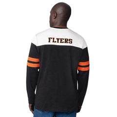 Philadelphia Flyers Starter Blitz Durene Long Sleeve T-Shirt - Black - NHL 201432184