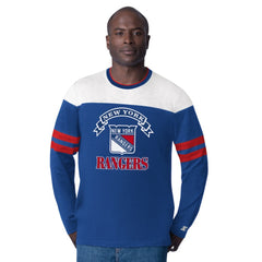 New York Rangers Starter Blitz Durene Long Sleeve T-Shirt - Blue - NHL 201432188