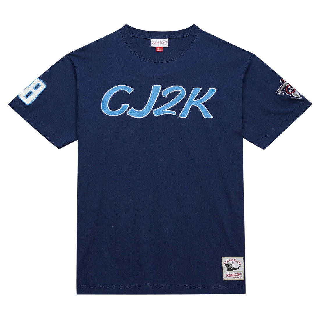 Mitchell & Ness Chris Johnson Tennessee Titans Retired Player Nickname T-Shirt Navy