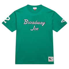 Mitchell & Ness Joe Namath New York Jets Retired Player Nickname T-Shirt Kelly Green